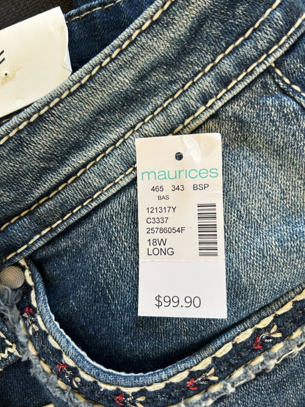 Vigoss Women's Blue Washed Denim Jeans with Contrast Stitching